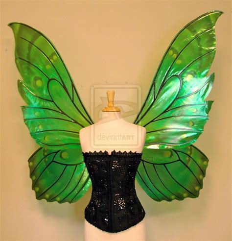Delias Giant Green Butterfly Fairy Wings Front By Faeryazarelle