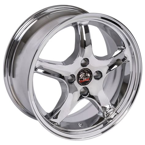 17 Inch Chrome Rims Fit Ford Mustang Fr04 Replica Wheels