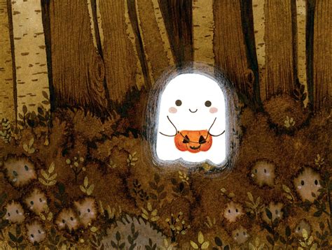 Little Ghost On Behance Halloween Art Halloween Illustration Cute Art