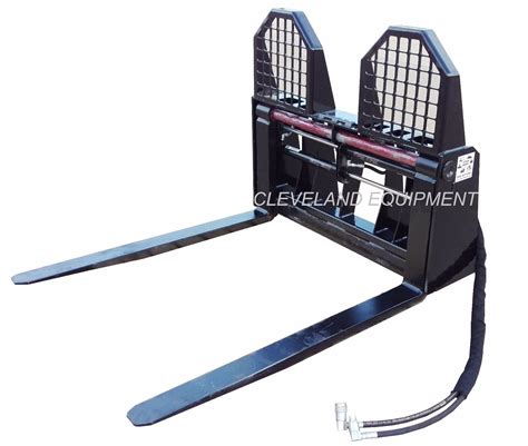 New 48 Hydraulic Adjusting Pallet Forks And Frame Attachment 6000