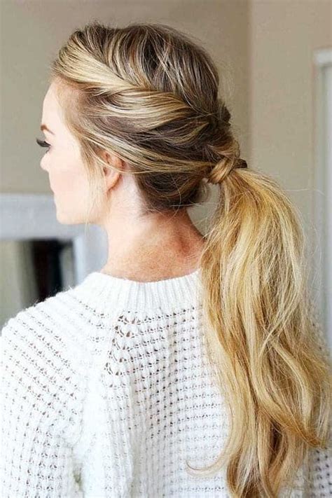 42 Quick And Easy Messy Ponytail Hairstyles For 2023