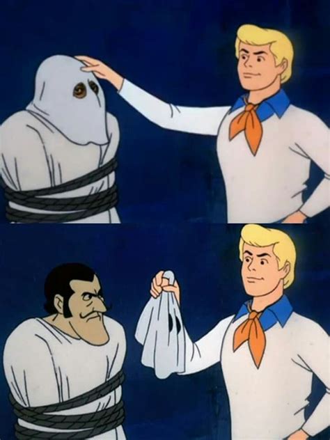 Scooby Doo Mask Reveal Blank Template Scooby Doo Memes Funny Memes