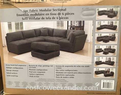 Welcome to the official facebook page for thomasville cabinetry and furniture. 6-piece Fabric Modular Sectional | Costco Weekender