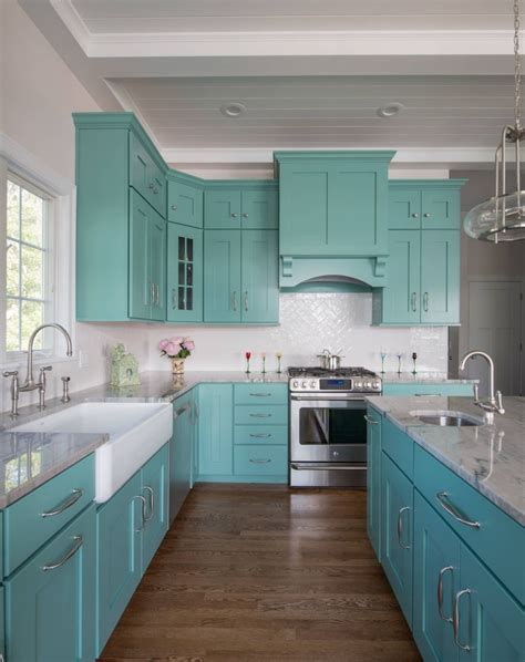 Via Houseofturquoise Turquoise Kitchen Turquoise Kitchen Cabinets