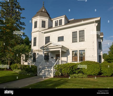 Traditional Victorian Style Home In New England With Turret And Gable