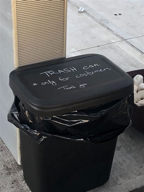 This Very Specific Trash Can At A Coffee Shop In Nyc Yesterday Rfunny