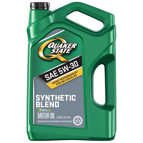6 Pack Quaker State 5w 30 Dexos Synthetic Blend Motor Oil 5 Qt