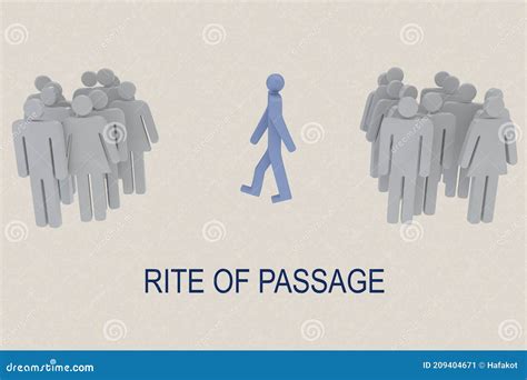 Rite Of Passage Concept Stock Illustration Illustration Of Shadow