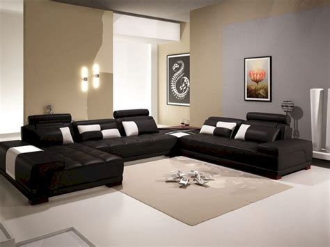 It utilizes a light wall and flooring color to allow the blackness of the furniture to stand out. 15 Amazing Living Room Decoration Ideas With Black Furniture - MOOLTON