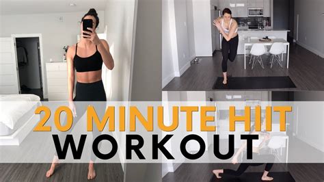 20 Minute Bodyweight Hiit Workout Youtube