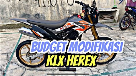 REVIEW KLX DRACKER HEREX BUDGET MODIFIKASI MOTOVLOG23 YouTube