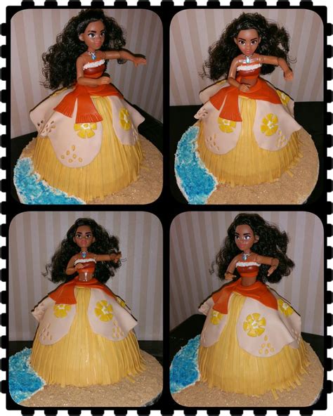 Disney S Moana Doll Cake Moana Birthday Party Girl Cakes Disney Cakes
