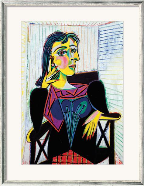 Picasso beschrieb die künstlerischen fähigkeiten des vaters: Pablo Picasso: Bild "Dora Maar" (1937), gerahmt - ars mundi