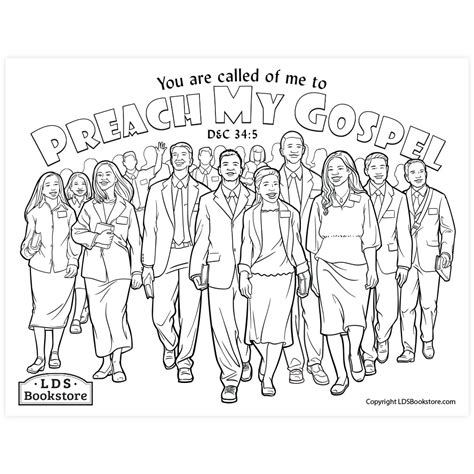 Preach My Gospel Coloring Page Printable Doctrine And Covenants