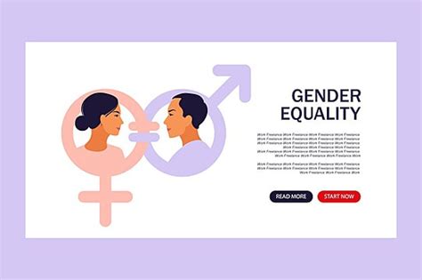 Illustration Of Gender Equality Figures Template Download On Pngtree