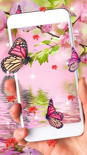 Over 40,000+ cool wallpapers to choose from. Pink butterfly by Live Wallpaper Workshop für Android ...