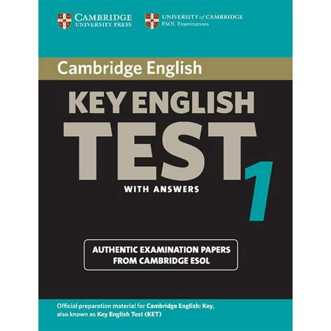 Cambridge Books For Cambridge Exams Cambridge Key English Test 1 With