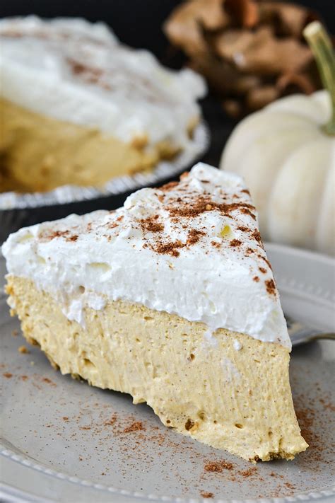 It features a graham cracker crust filled with perfect layers of cream. No-Bake Pumpkin Cheesecake | Mother Thyme