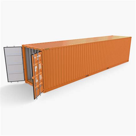 40ft Shipping Container High Cube 3d Model Cgtrader