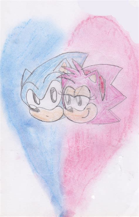 Sonic And Amylove By Classicsonicsatam On Deviantart