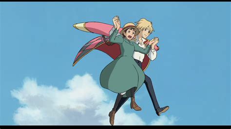 Howls Moving Castle Sophie And Howl Walking On Air Howls Moving