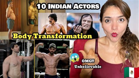 top 10 indian actors body transformation for movie reaction mexican girl youtube