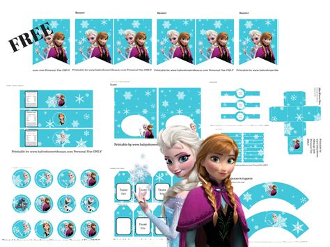 Free Printable Frozen Birthday Party Printable Templates
