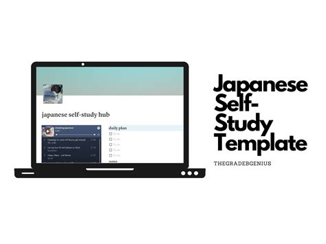 Japanese Self Study Template Language Learning Notion Template Self