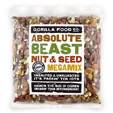 Paleo Snacks Gorilla Food Co Absolute Beast Unsalted Mixed Nuts