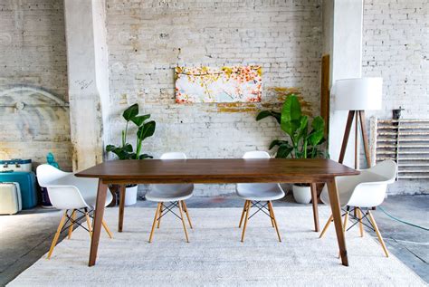 Size 68 long 78 long. Mid Century Modern Walnut Dining Table, Small and Large ...