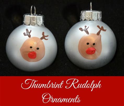 Fingerprint Ornaments Amy Latta Creations Kids Christmas Ornaments