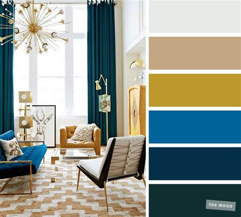 Paleta De Colores Decoración Teal Living Rooms Yellow Living Room