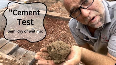 What Cement Mix Semi Dry Vs Wet Mix Comparison 🔍 Cement Cementtest Whichisbest Youtube