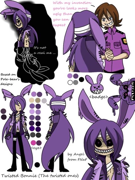 Twisted Bonnie Reference By Angel From Fnaf Anime Fnaf Fnaf Drawings