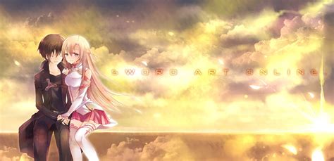 Free Download Asuna Kirito Sword Art Online Sweet Crying Couple Clouds