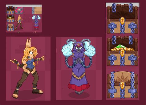 Rpg Project Asset Art Player Character By Caroos Dungeon On Deviantart
