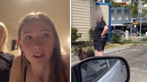 Queensland ‘parking Karen Sparks Tense Stand Off With Teen By Standing