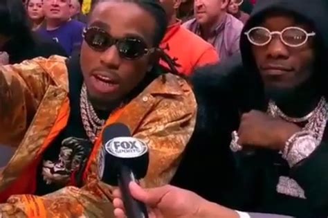 Quavo And Offset Coach The Atlanta Hawks From Courtside Seats Xxl