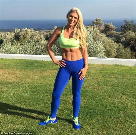 Frankie Essex Displays Rippling Abs As She Promotes Dvd Daily Mail Online