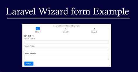 Laravel Livewire Wizard Form Example Multi Page Form In Laravel With