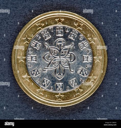 Portuguese One Euro Coin Stock Photo Alamy