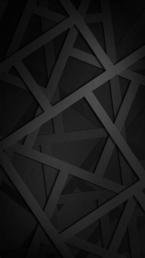 Ultra Hd Geometric Black Wallpaper For Your Mobile Phone 0111