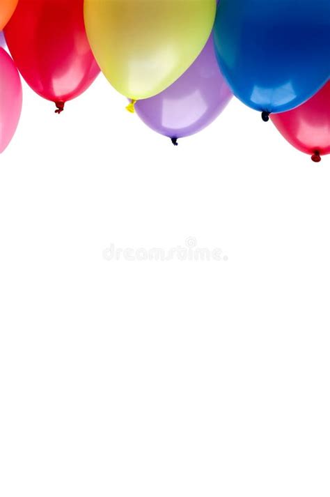 Colorful Balloons And Confetti On Turquoise Table Top View Birthday