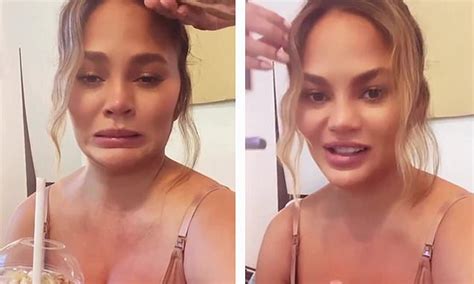 Chrissy Teigen Gets Hair And Makeup Done For Speaking Gig While On Bed