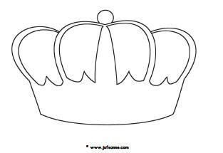 Kleurplaat kroon, ook te gebruiken bij de woorden van jezus als koning. Koningsdag downloads - JufSanne.com