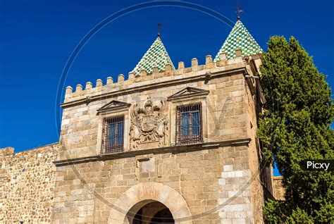 Image Of View Of Puerta De Bisagra Nueva Gate In Toledo Spain FF241651