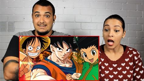 Reagindo A Goku Vs Luffy Vs Gon Duelo De Titãs Part Vmz Youtube