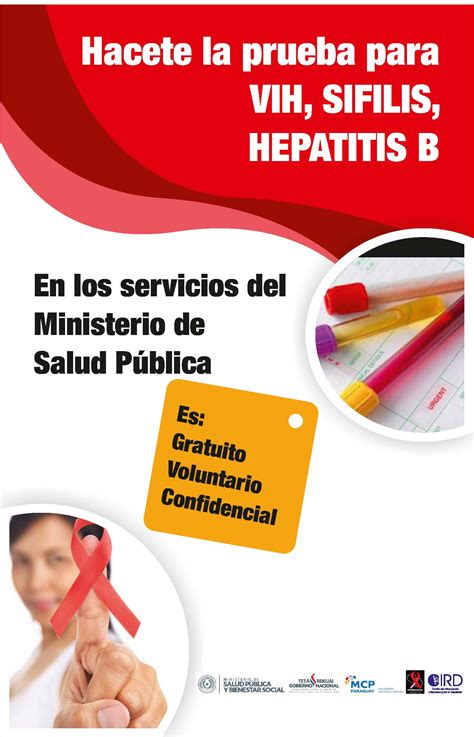 Hacete la prueba para Sífilis VIH y Hepatitis B SIDA STUDI