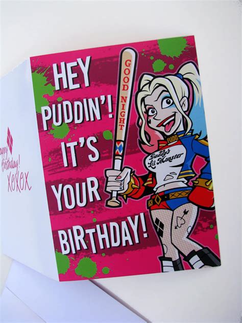 Harley Quinn Birthday Card 5 X 7 Suicide Squad Etsy
