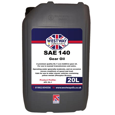 Sae 140 Mineral Classic Gear Oil Gl 1 Classic Westway Oils